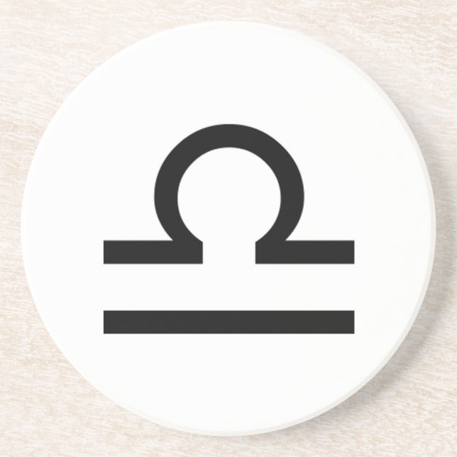 Dessous De Verre En Grès Libra (Devant)