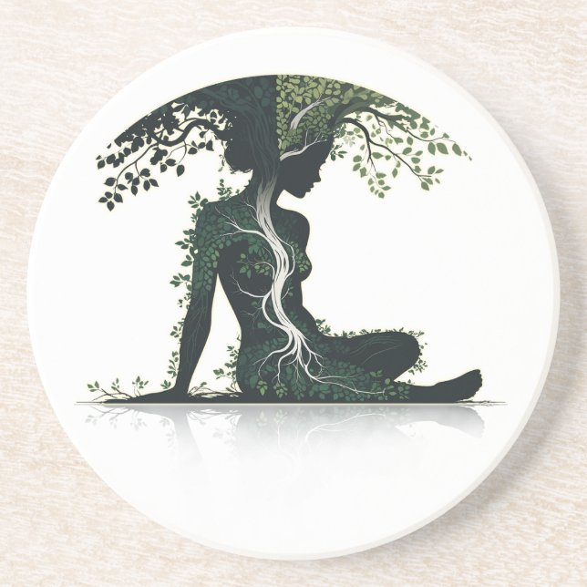 Dessous De Verre En Grès Life & Growth (Devant)