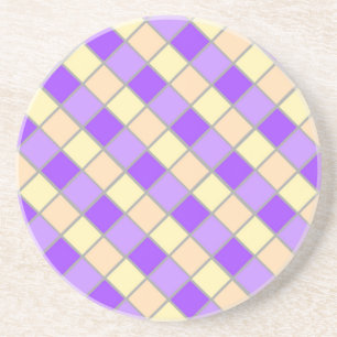 Dessous De Verre En Grès Lilac et Peach
