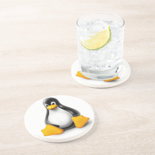 Dessous De Verre En Grès Linux Tux le pingouin
