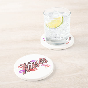 DESSOUS DE VERRE EN GRÈS LIP KISSES