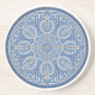 Dessous De Verre En Grès Lisbonne Portugal Azulejos Design Carrelage