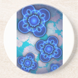 Dessous De Verre En Grès Lumière bleue