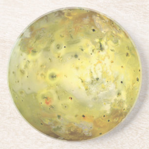 Dessous De Verre En Grès Lune volcanique de Jupiter