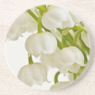 Dessous De Verre En Grès Lys blancs