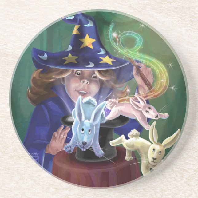 Dessous De Verre En Grès Magie (Devant)