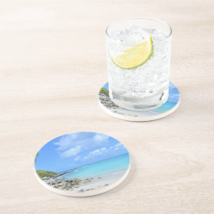 Dessous De Verre En Grès Magnifique plage tropicale turquoise