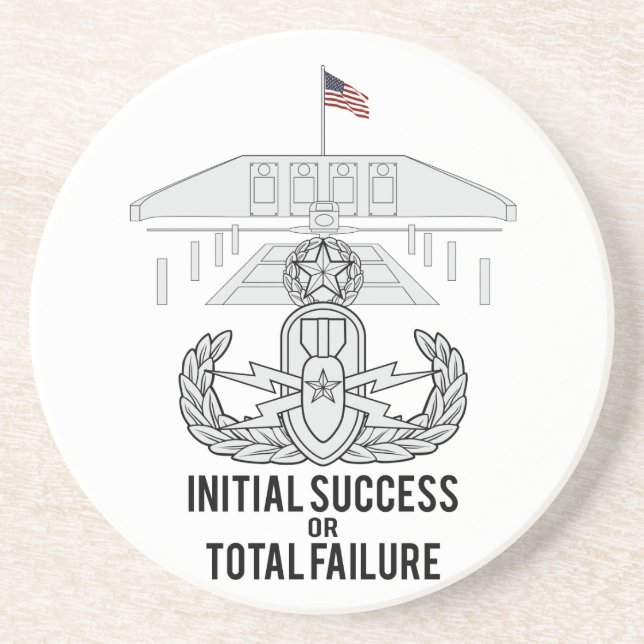 Dessous De Verre En Grès Maître EOD et mémorial (Devant)