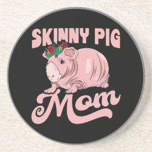 Dessous De Verre En Grès Maman de cochon maigre