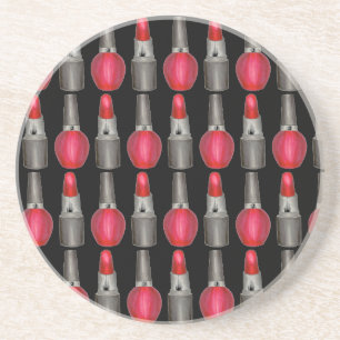 Dessous De Verre En Grès Maquillage polonais noir rouge fashionista