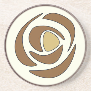 Dessous De Verre En Grès Maquinrose Cuivre