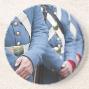 Dessous De Verre En Grès Marines de l'ère de la guerre de Sécession américa