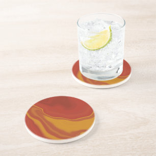 Dessous De Verre En Grès marron