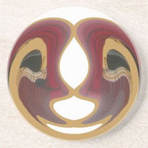 Dessous De Verre En Grès Masai Tribal Whirt Art Imprimer
