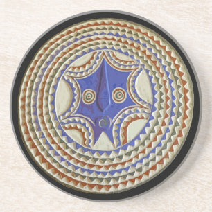Dessous De Verre En Grès Masque tribal africain
