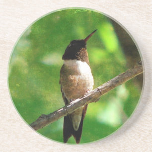 Dessous De Verre En Grès Matin des colibris