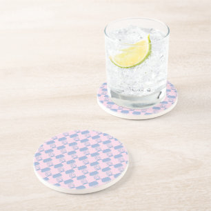 Dessous De Verre En Grès Méduse rose