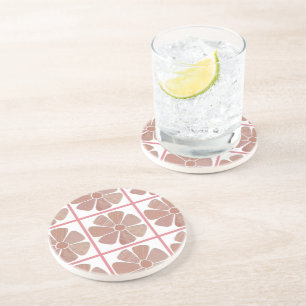 Dessous De Verre En Grès Mélange et coloration de tissu découpé
