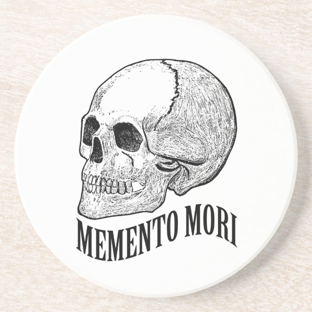 Dessous De Verre En Grès Memento mori (Devant)