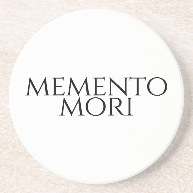 Dessous De Verre En Grès Memento Mori (Devant)