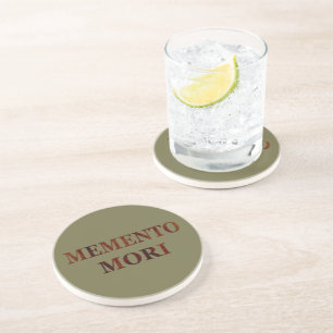 Dessous De Verre En Grès memento mori, phrase latine