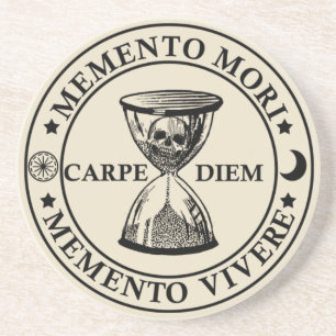 Dessous De Verre En Grès memento mori vivere