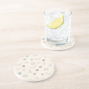 Dessous De Verre En Grès Mer marine