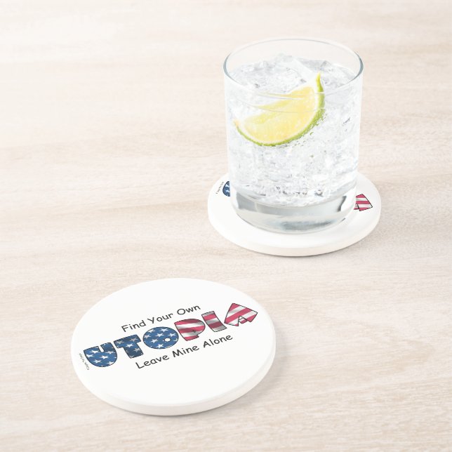 Dessous De Verre En Grès Mon utopie (Côté)