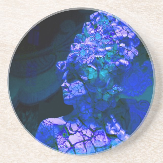 Dessous De Verre En Grès Monde alien (Devant)