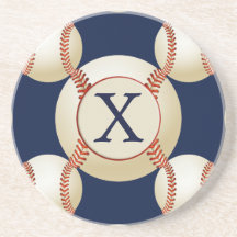 Monogramme Baseball Balls motif sportif