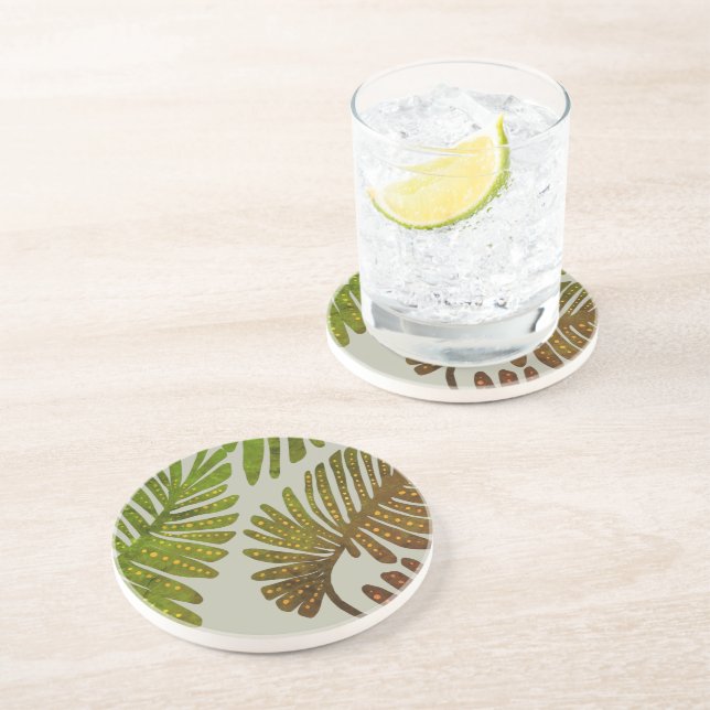 Dessous De Verre En Grès Monstera (Côté)