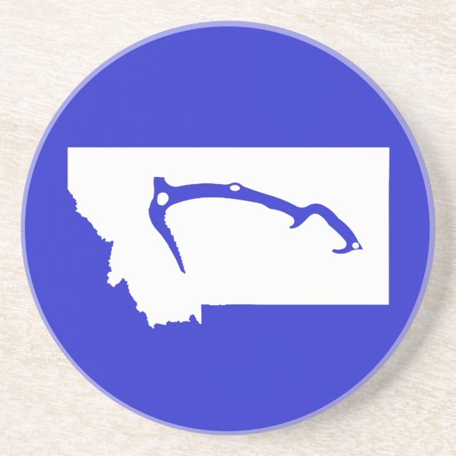 Dessous De Verre En Grès Montée de glace Montana (Devant)