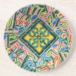 Dessous De Verre En Grès Mosaïques du parc Guell