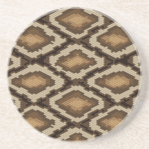 Dessous De Verre En Grès Motif 2 de peau de serpent de python