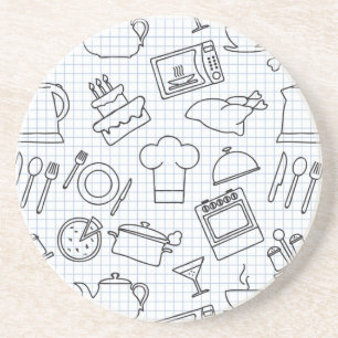 Dessous De Verre En Grès Motif 4 de cuisine