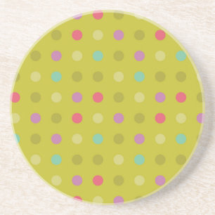 Dessous De Verre En Grès motif arrière - plan de Polka-dot