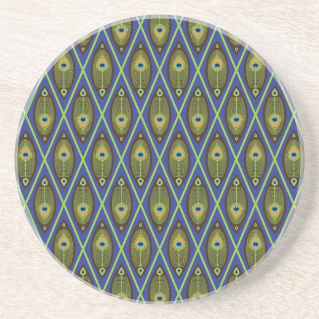 Dessous De Verre En Grès Motif asiatique (Devant)