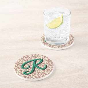 Dessous De Verre En Grès Motif botanique personnalisé et sur mesure 