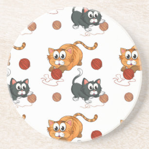 Dessous De Verre En Grès Motif de chat