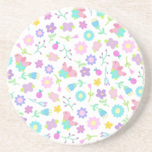 Dessous De Verre En Grès Motif de fleurs