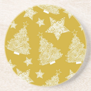 Dessous De Verre En Grès Motif de la nouvelle année