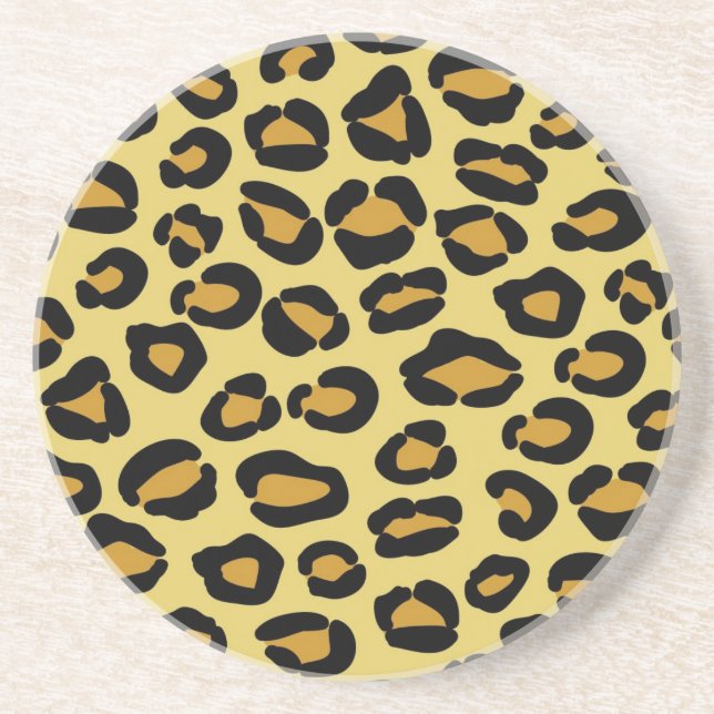 Dessous De Verre En Grès Motif de léopard (Devant)
