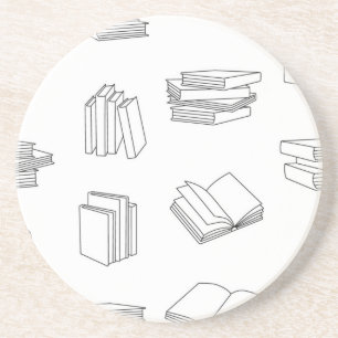 Dessous De Verre En Grès Motif de livre