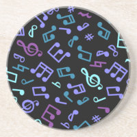 Motif de notes musicales