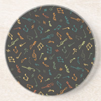 Motif de notes musicales