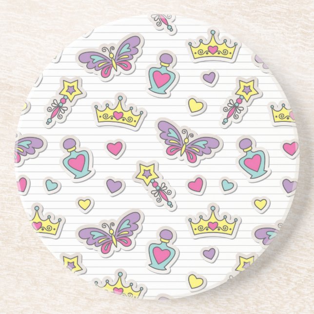 Dessous De Verre En Grès motif de princesse de ballet (Devant)