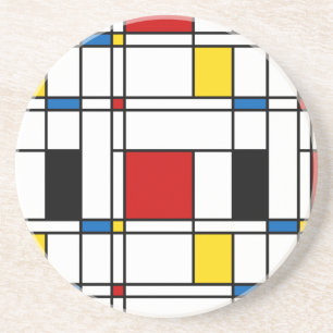 Dessous De Verre En Grès Motif de Stijl