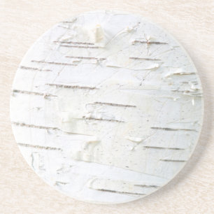 Dessous De Verre En Grès Motif d'écorce de bouleau