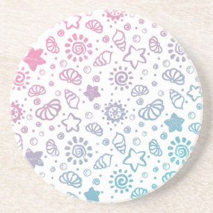 Dessous De Verre En Grès Motif d'été