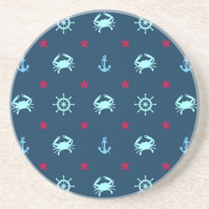 Dessous De Verre En Grès Motif d'étoile nautique